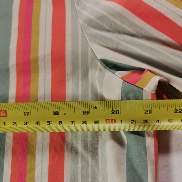 Faconnable Ladies Striped Button down Blouse - Picture 5 of 11